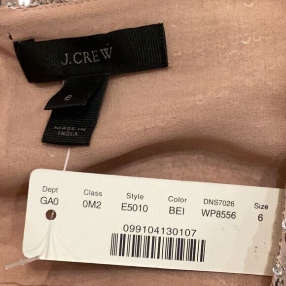 NWT J. CREW E5010 Sequin Holiday Party Top Medium - Picture 8 of 11